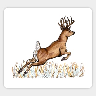 Leaping Stag Sticker